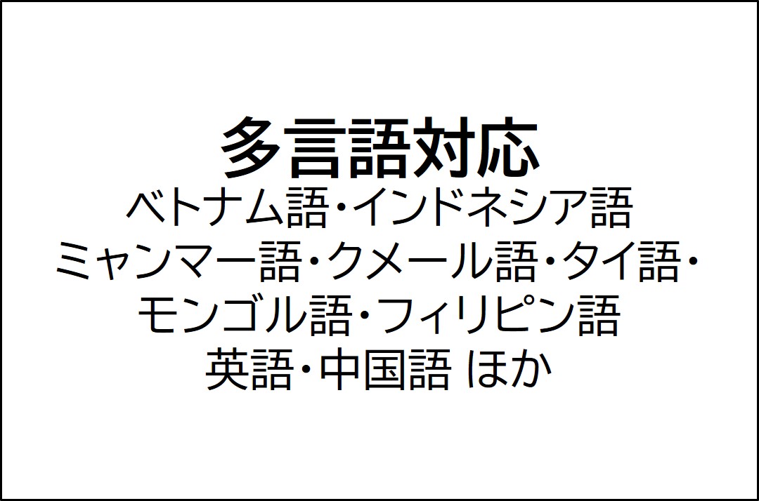 多言語対応